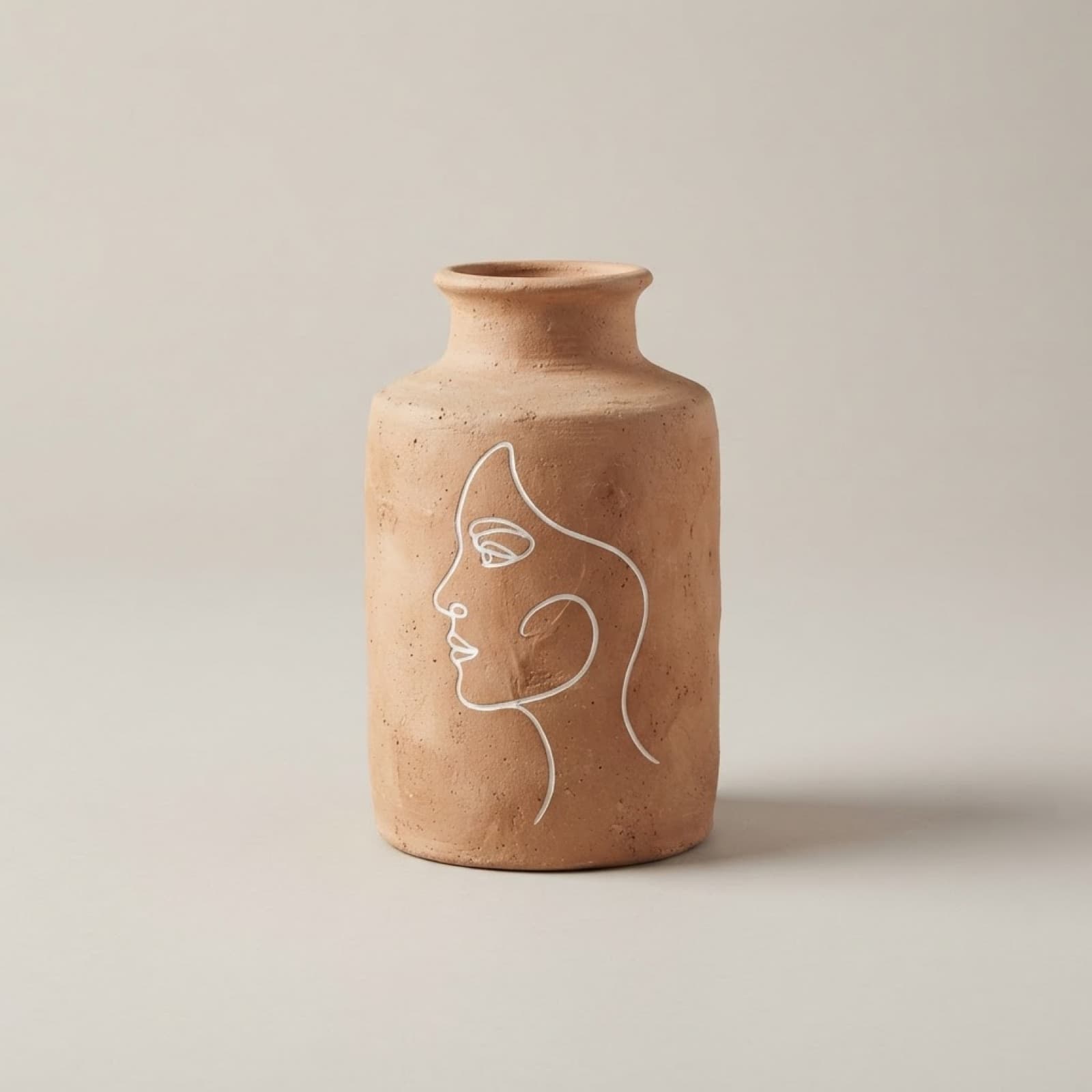 Khaak Line Vase — hand-painted pottery by NAQSHÉ