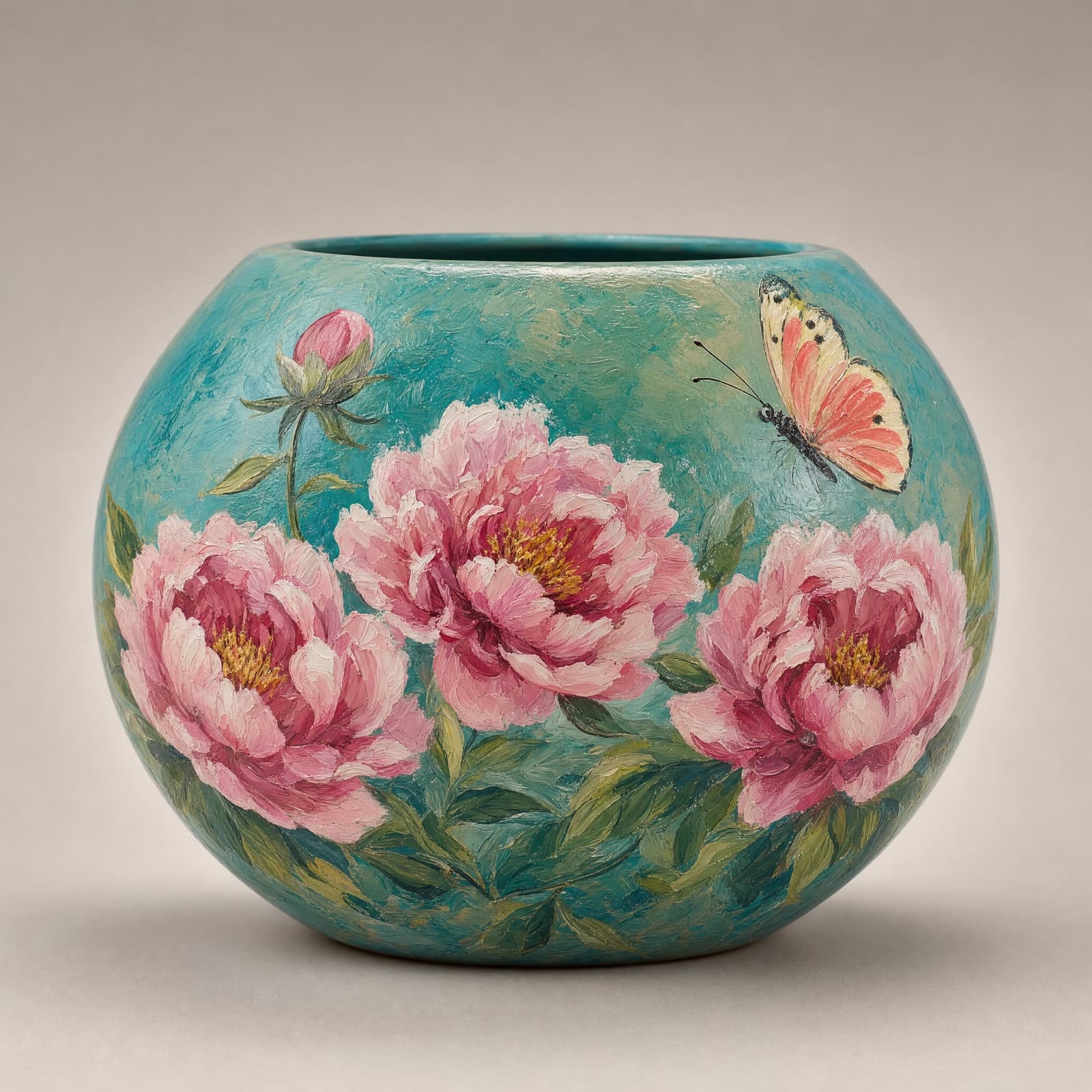 Titli Bagh Butterfly Bowl — hand-painted pottery by NAQSHÉ